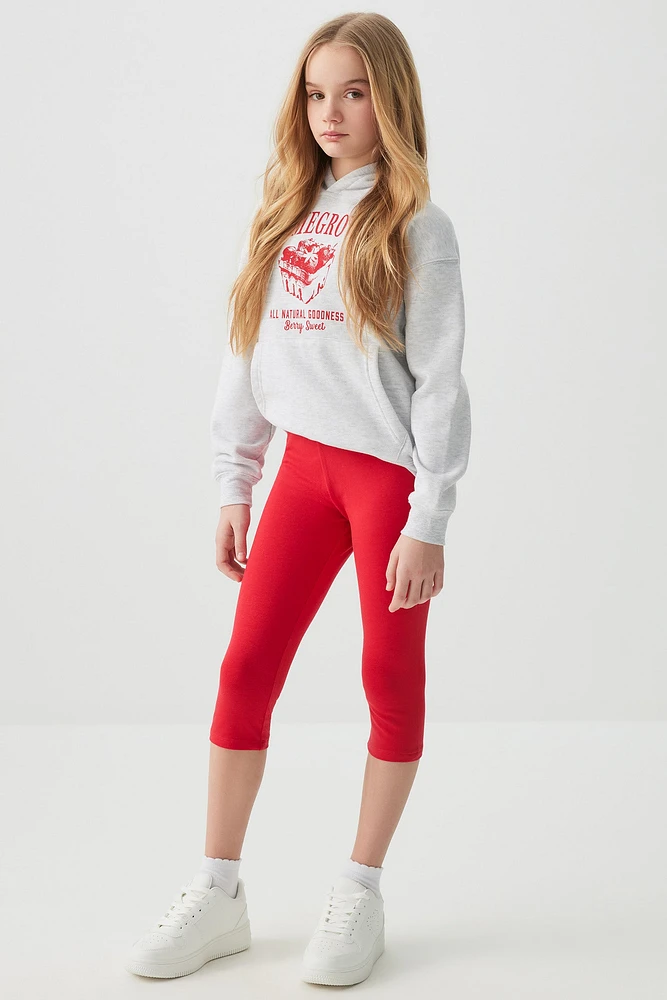 Ardene Kids Capri Leggings in Red | Size | Spandex/Cotton