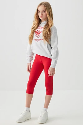 Ardene Kids Capri Leggings in Red | Size | Spandex/Cotton