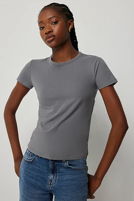 Ardene Basic Crew Neck T-Shirt in | Size | Cotton/Elastane | Eco-Conscious