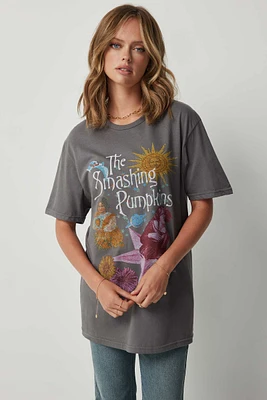 Ardene The Smashing Pumpkins T-Shirt in Grey | Size | 100% Cotton