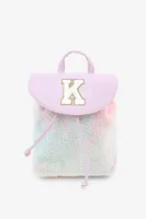 Ardene Initial K Backpack in Lilac | Faux Leather