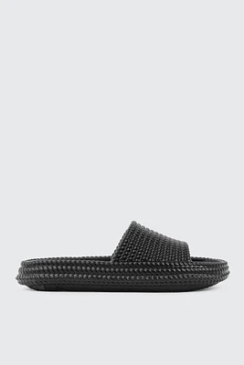 Ardene Textured Slides in | Size | Eco-Conscious