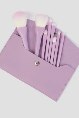 Ardene Makeup Brush Set in Lilac