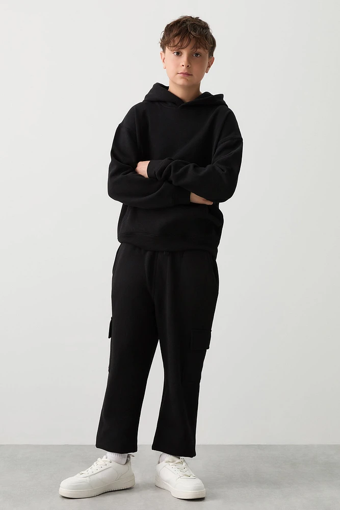Ardene Kids Cargo Sweatpants in | Size | Polyester/Cotton | Fleece-Lined