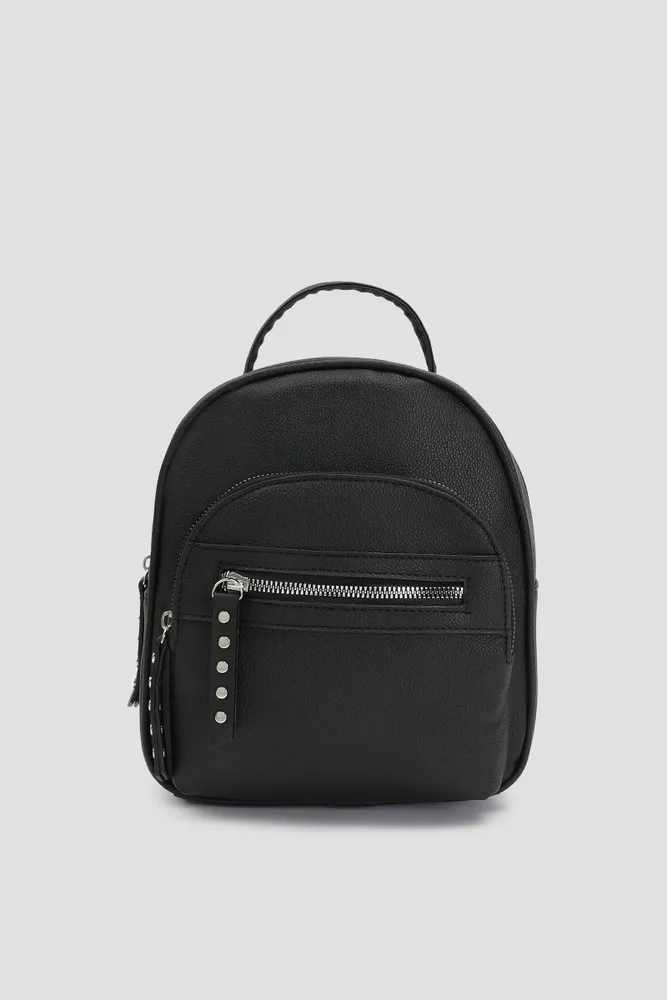 Ardene Backpack with Front Pocket in | Faux Leather/Polyester