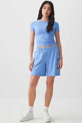 Ardene French Terry Cargo Sweatshorts in | Size | Polyester/Cotton | Eco-Conscious
