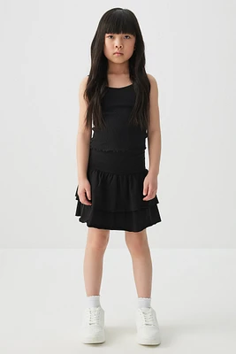 Ardene Kids Short Tiered Skirt in | Size | Spandex/Cotton
