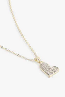 Ardene 14K Gold Plated Heart Necklace