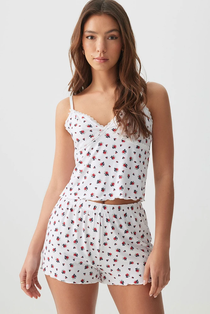 Ardene Printed Super Soft PJ Set in | Size | Polyester/Spandex | Eco-Conscious
