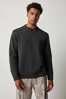 Ardene Man Crew Neck Sweater For Men in Black | Size | 100% Cotton