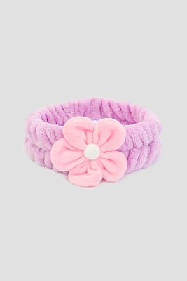 Ardene Daisy Spa Headband in Medium Purple