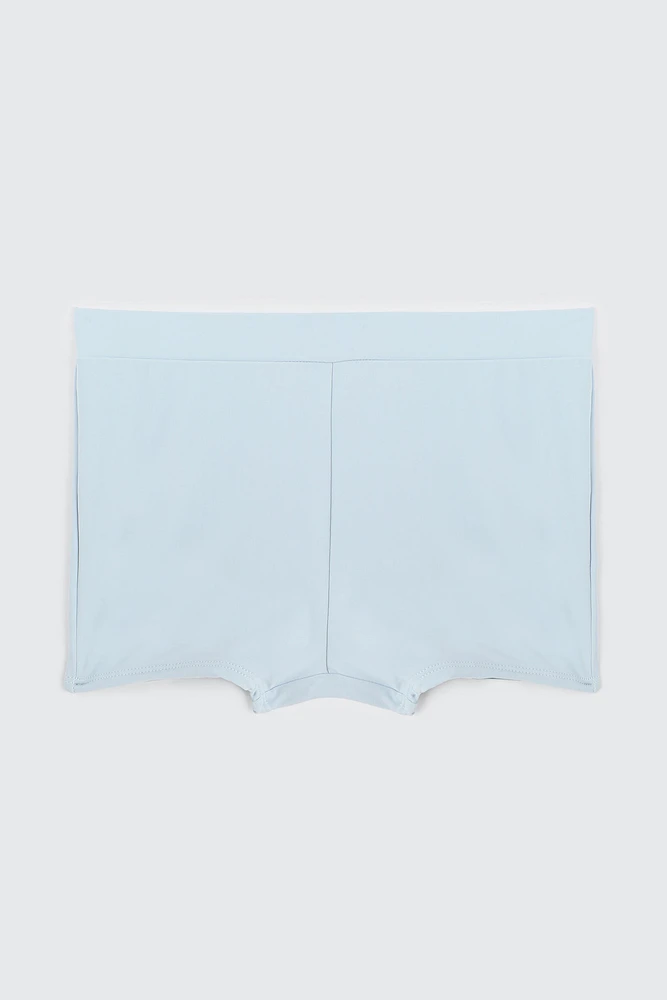 Ardene Kids Swim Shorts in Light Blue | Size | Polyester/Nylon/Elastane | Microfiber