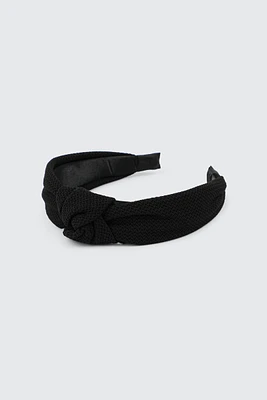 Ardene Waffle Knit Knotted Headband in | Polyester