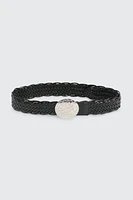 Ardene Braided Western Waist Belt in Black | Size