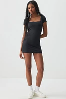 Ardene Contour Square Neck Mini Dress in | Size | Elastane/Polyamide