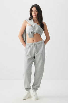 Ardene MADESOFT Fleece Baggy Sweatpants in Earl Grey | Size | Polyester/Cotton | Eco-Conscious