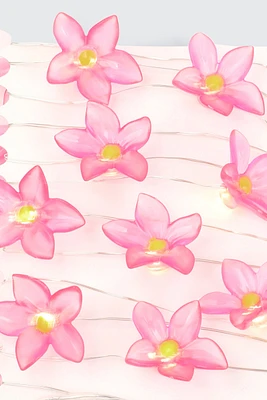 Ardene LED String Lights with Tropical Flowers in Pink