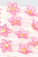 Ardene LED String Lights with Tropical Flowers in Pink