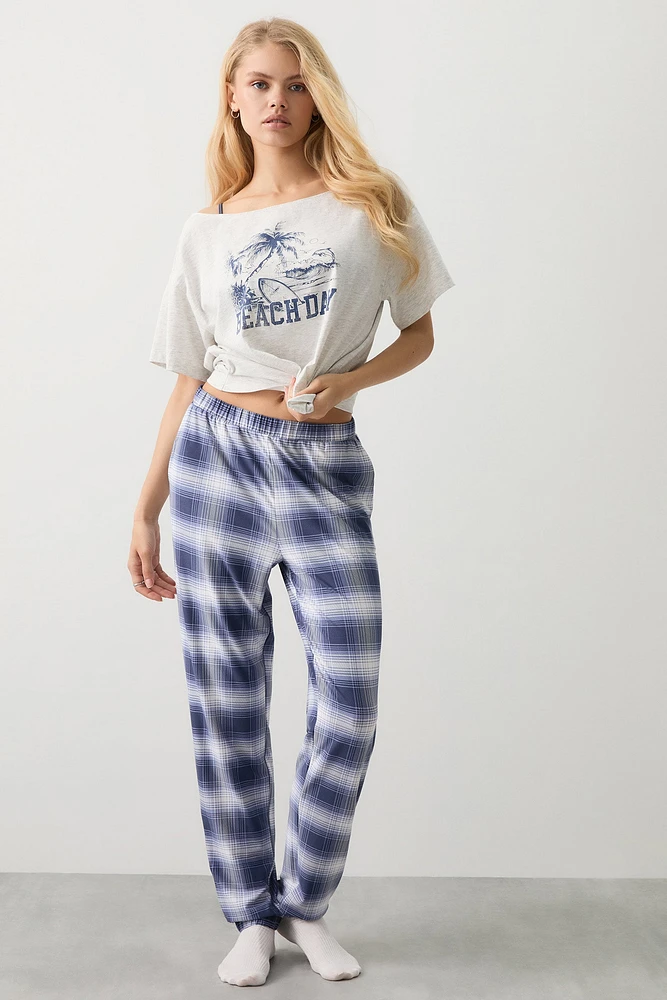 Ardene Super Soft PJ Joggers in Dark Blue | Size | Polyester/Spandex | Eco-Conscious