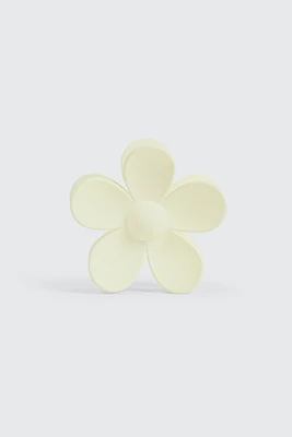 Ardene Daisy Shaped Hair Claw in White