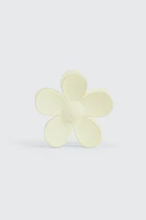 Ardene Daisy Shaped Hair Claw in White