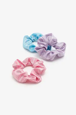 Ardene 3-Pack Shiny Scrunchies | Polyester