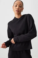 Ardene Scuba Hoodie in Black | Size | Polyester/Spandex