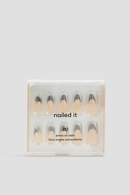 Ardene 20-Pack French Tip Fake Nails in