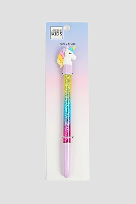 Ardene Kids Unicorn Pen in Lilac