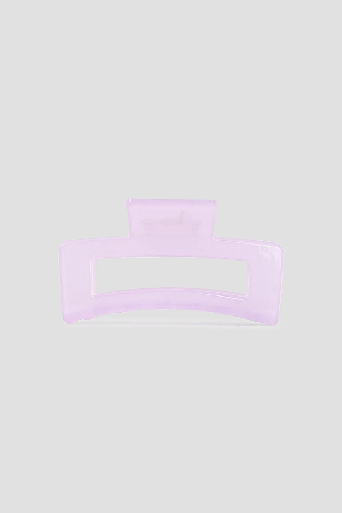 Ardene Large Cutout Hair Claw in Medium Purple