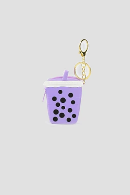 Ardene Bubble Tea Coin Purse in Lilac