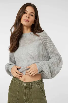 Ardene Boxy Crop Sweater in | Size | 100% Acrylic