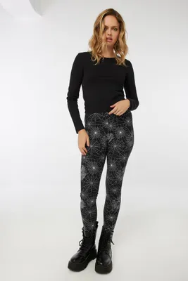 Ardene Halloween Leggings in | Size | Polyester/Spandex