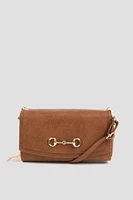 Ardene Crossbody Wallet with Horsebit in | 100% Recycled Polyester/Faux Leather | Eco-Conscious