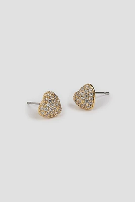 Ardene 14K Gold Plated Heart Earrings | Stainless Steel