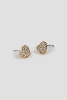 Ardene 14K Gold Plated Heart Earrings | Stainless Steel