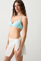 Ardene Sheer Pareo in White | Polyester