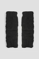 Ardene Knit Leg Warmers in Black | Polyester