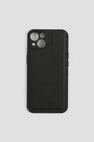 Ardene Tonal Checkered iPhone 13 Case in Black