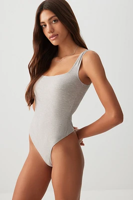 Ardene Basic Super Soft Slip On Bodysuit in Light | Size | Polyester/Elastane | Eco-Conscious