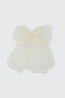 Ardene Tulle Hair Bow in White