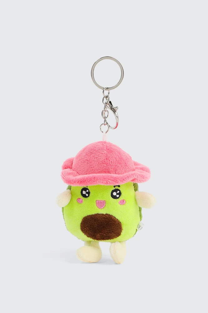 Ardene Kids Plushie Avocado Charm in Light Green