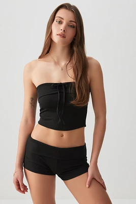 Ardene Tube Top & Short PJ Set in | Size | Polyester/Elastane | Eco-Conscious