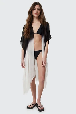Ardene Ombre Swim Cover Up in Black | 100% Viscose