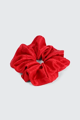 Ardene XL Satin Scrunchie in Red