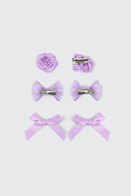 Ardene Kids 6-Pack Hair Bows & Rosettes in