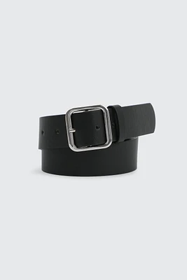 Ardene Faux Leather Belt in Silver | Size