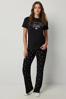 Ardene Flared PJ Pants in | Size | Polyester/Elastane | Eco-Conscious