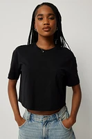 Ardene Basic Organic Cotton Boxy T-Shirt in | Size | Cotton/Elastane | Eco-Conscious