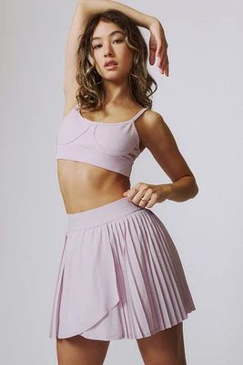 Ardene MOVE Pleated Athletic Skirt in Light Pink | Size | Polyester/Spandex
